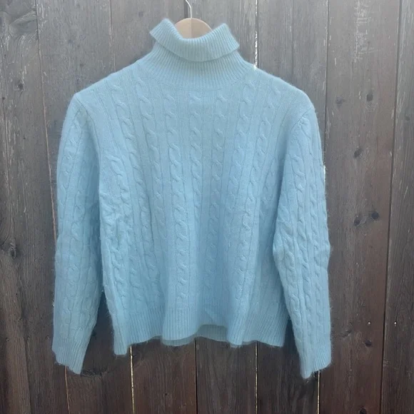 Pierre Cardin Angora rabbit hair and lambs wool blended womens sweater size M - Picture 3 of 10